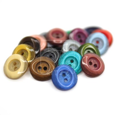 Oval Kırçıllı Polyester Düğme / 18MM / OV225 Oval Kırçıllı Polyester Düğme / 18MM / OV225