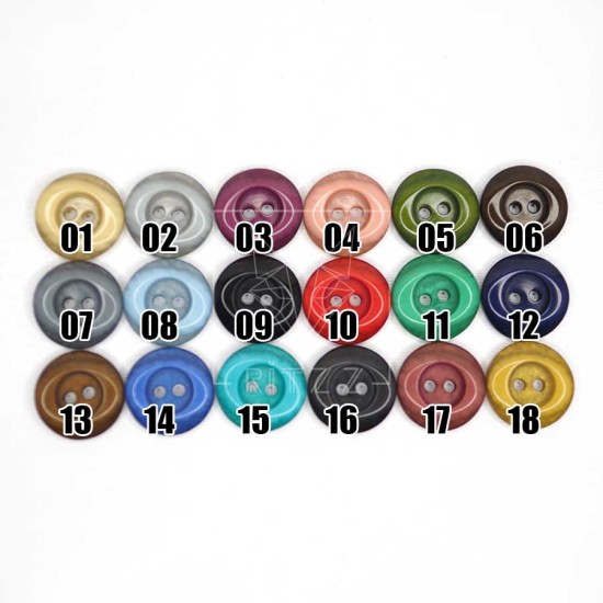 Oval Kırçıllı Polyester Düğme / 18MM / OV225