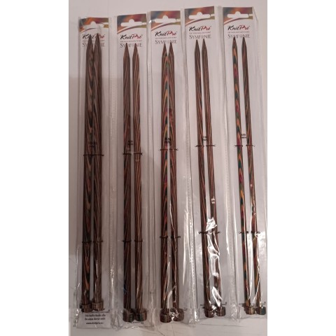KnitPro Symfonie Chunky 35 cm Şiş Seti (kılıfsız) - 7,8,9,10,12 mm şişler