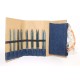 Knitpro İndigo Ahşap Değiştirilebilir Misinalı Şiş Seti - Normal Uç - Denim Set - 13cm