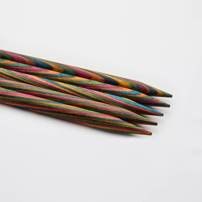 KnitPro Symfonie Çift Uçlu Ahşap 5'li Çorap Şişi - 20 cm