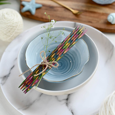 KnitPro Symfonie Çift Uçlu Ahşap 5'li Çorap Şişi - 20 cm