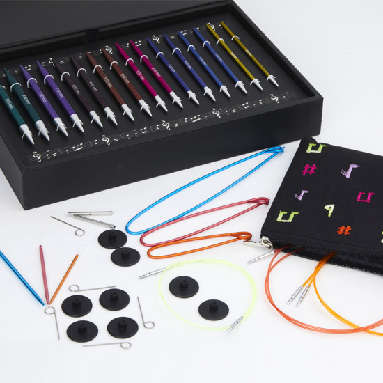 KnitPro Zing Değiştirilebilir misinalı örgü şiş seti - Melodies of life - gift set