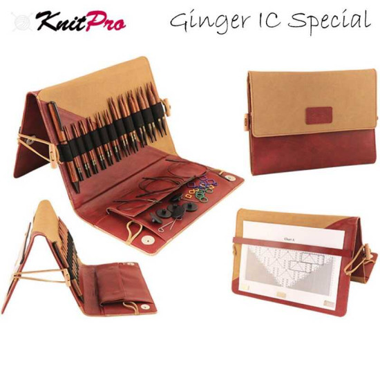 Knitpro Ginger (Kısa uç) Special Misinalı Şiş Seti
