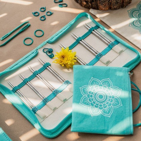 KnitPro Mindful Believe Değiştirilebilir Misinalı Şiş Seti – 13 cm