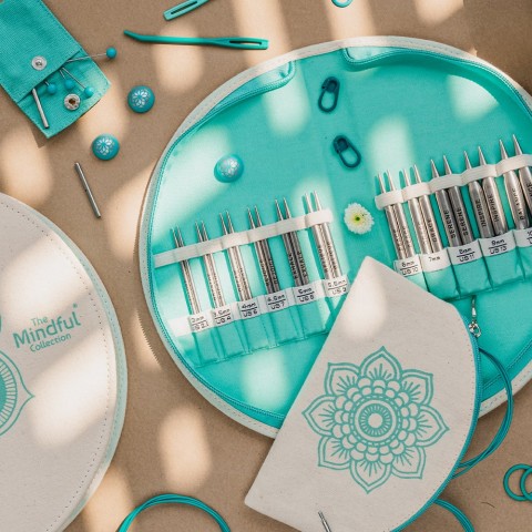 KnitPro Mindful Warmth Değiştirilebilir Misinalı Şiş Seti – 10 cm