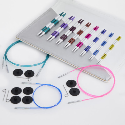 Knitpro Smartstix Deluxe Misinalı Değiştirilebilir Yuvarlak Örgü Şiş Seti Knitpro Smartstix Deluxe Misinalı Değiştirilebilir Yuvarlak Örgü Şiş Seti