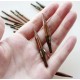 KnitPro Ginger Mini Değiştirilebilir Misinalı Şiş Seti (5 cm) – 7 Uç (3.0–6.0 mm)