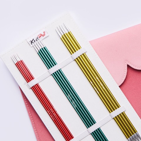 KnitPro Zing Çift Uçlu Çorap Şişi Seti – 15 cm