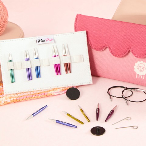 KnitPro Zing Mini Değiştirilebilir Misinalı Şiş Seti – 5 cm